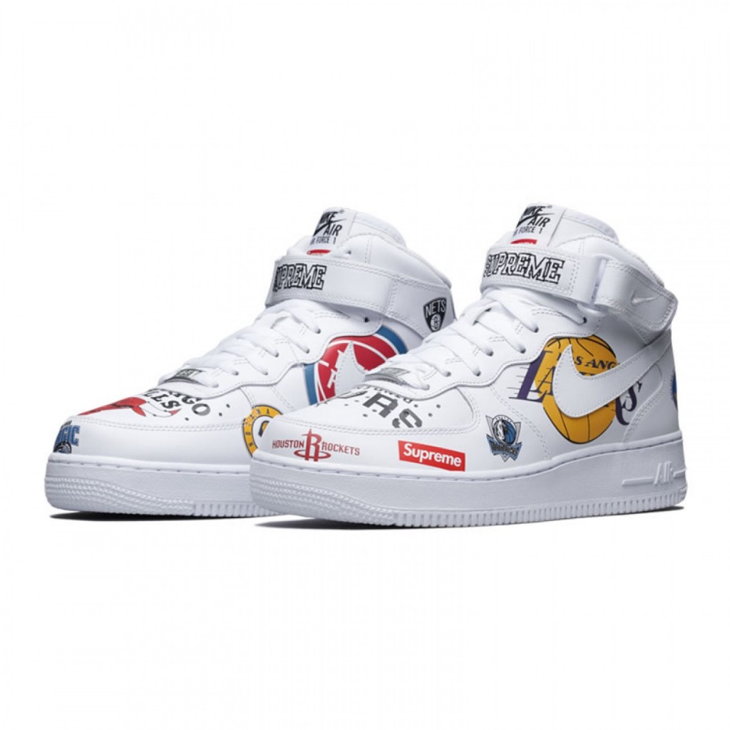 Nike Air Force Mid 1 X Supreme NBA by youbetterfly