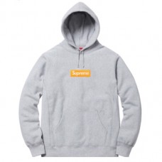 Supreme Box Logo Hoodie Grey FW17