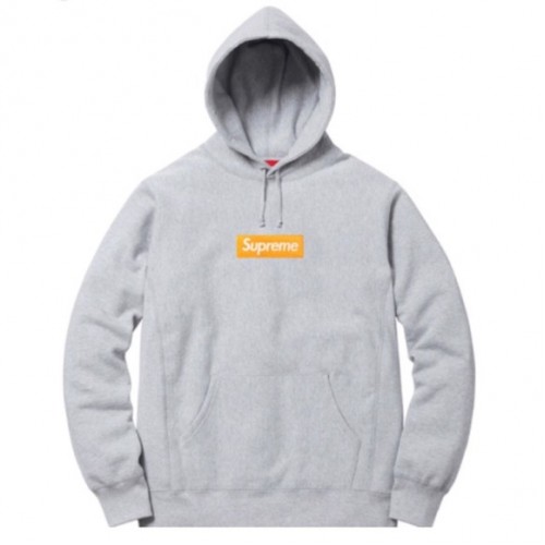 Supreme Box Logo Hoodie Grey FW17