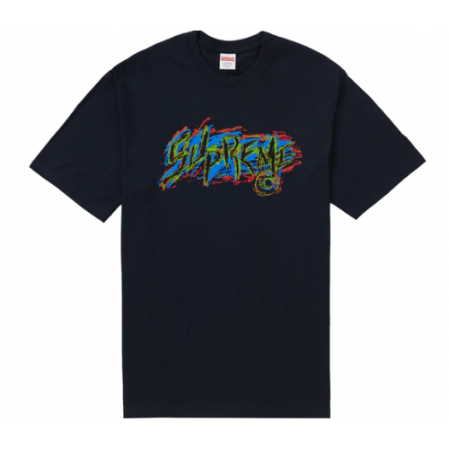 Supreme Scratch Navy Tee  