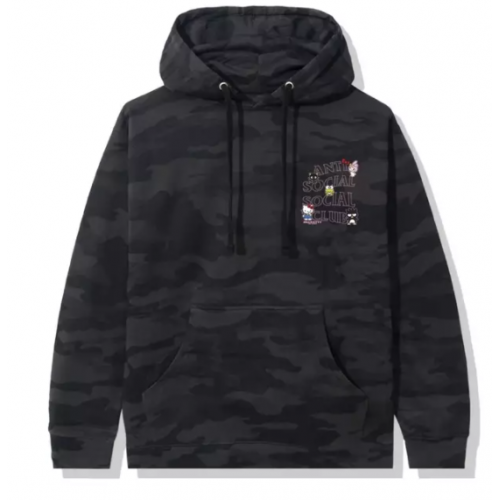 Hello Kitty friends x ASSC Black Camo Hoodie