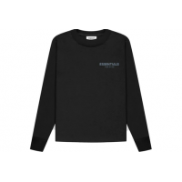 Fear of God Essentials Kids Long Sleeve T-shirt Black/Stretch Limo