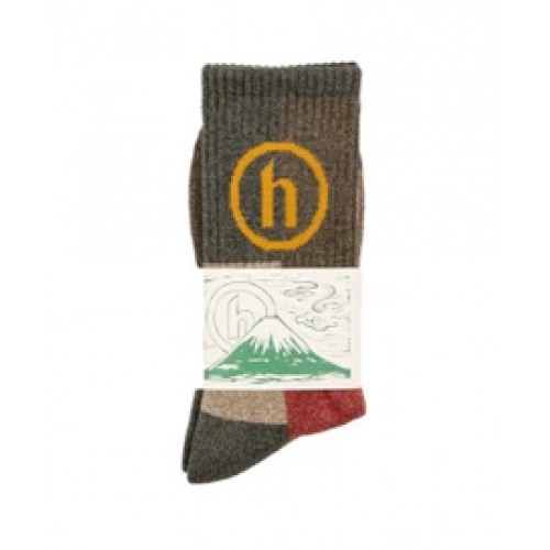 Hidden NY Patchwork Socks - Tan/Yellow