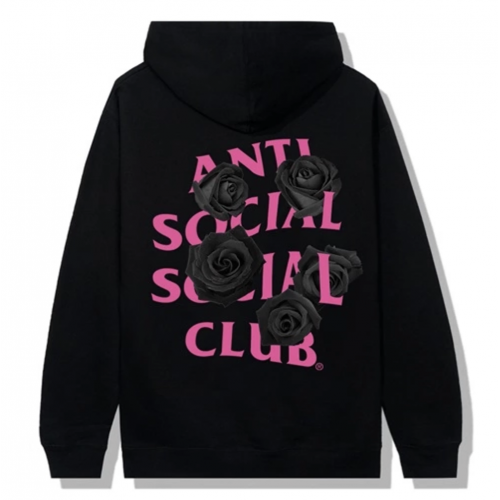 Anti Social Social Club Corn Cheese Black Roses Hoodie