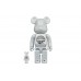 Medicom Toy Taps X Atmos For A Glossy "White Chrome" BE@RBRICK 