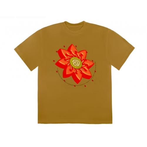 Travis Scott Cactus Jack Flower T-shirt Gold