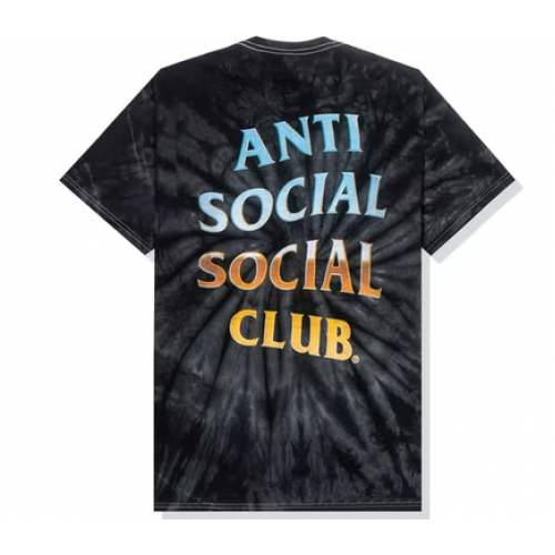 Anti Social Social Club Thermal Internal T-shirt Black Tie Dye