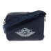 Dior x Jordan Wings Messenger Bag Navy in Calfskin with Silver-tone