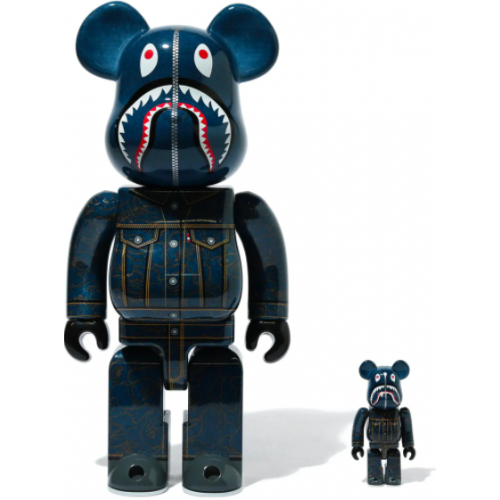 Bearbrick x BAPE x Levi's 100% & 400% Set