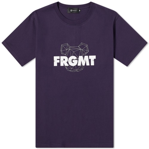 Fragment X Be@rbrick Navy Spray Logo Tee