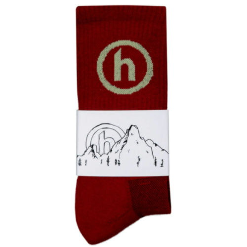 Hidden NY Crew Socks Burgundy