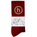 Hidden NY Crew Socks Burgundy