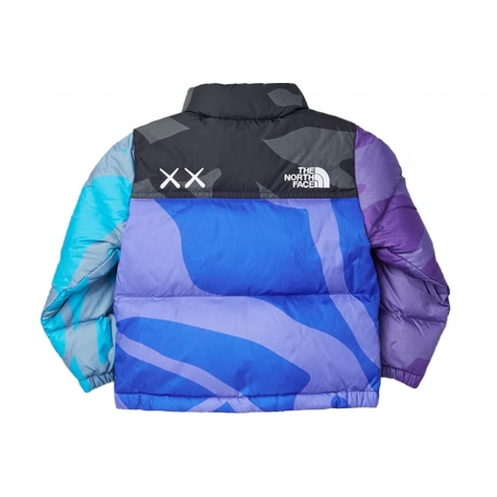 KAWS x The North Face Youth Retro 1996 Nuptse Jacket Monterey Blue ...