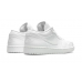 Jordan 1 Low Triple White Tumbled Leather