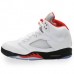 Air Jordan 5 Retro White Fire Red