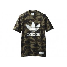 Bape x Adidas Tee OLIVE CARGO