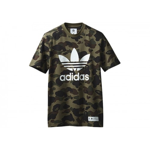 Bape x Adidas Tee OLIVE CARGO