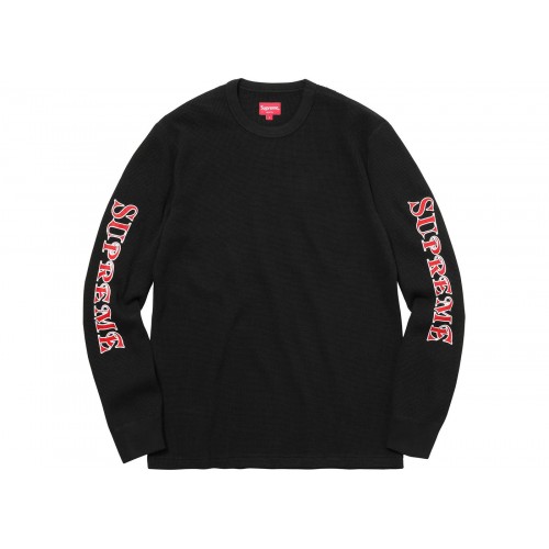 Supreme Logo Waffle Thermal