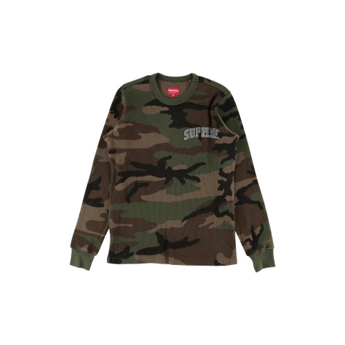 Supreme Arc Logo Long Sleeve Thermal Camo