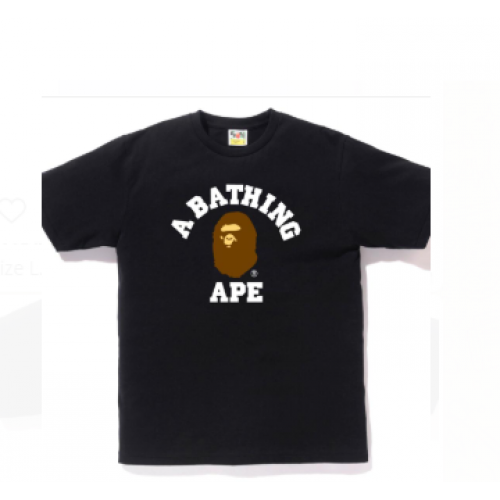 BAPE College T Black Ape Head 