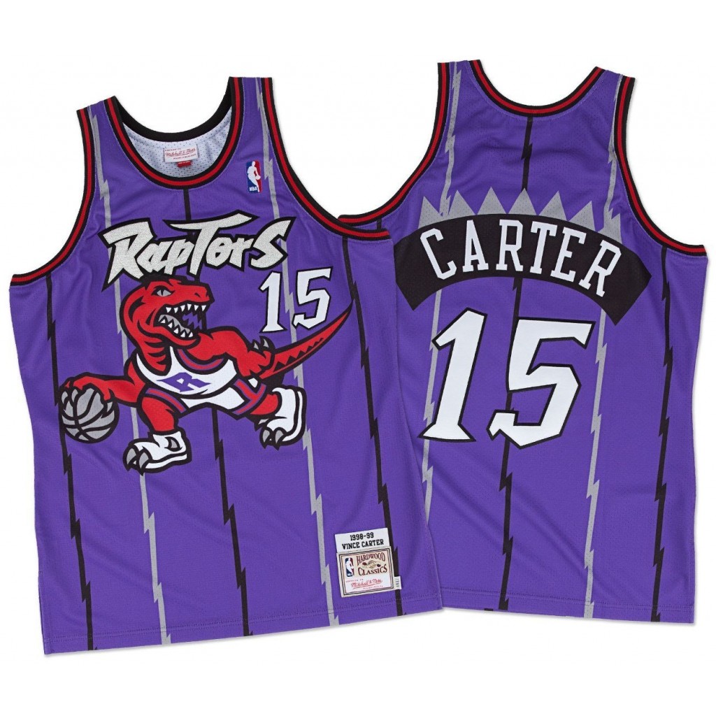 vince carter purple raptors jersey