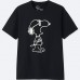 Kaws x Uniqlo x Peanut Black Tee