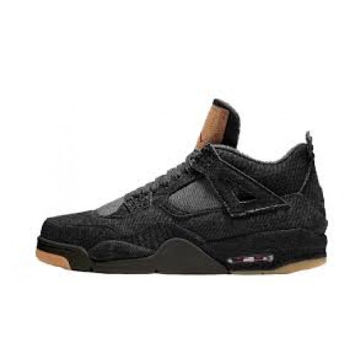 air jordan 4 levi black